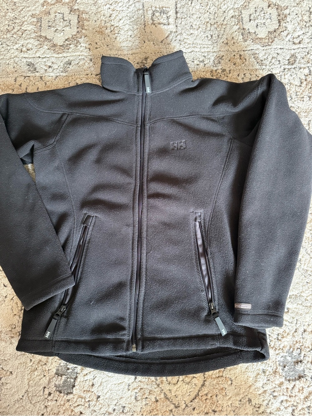 Helly Hansen Black Full-Zip Ski Pro Fleece Jacket